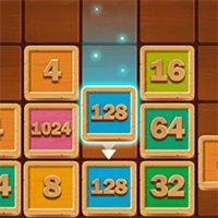 Merge Numbers: Wooden Edition Online Puzzle Game