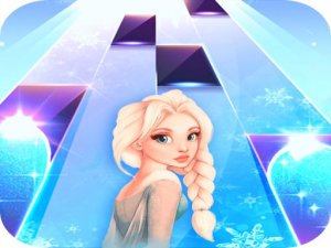 Elsa Game Piano Tiles: Let It Go Online Game