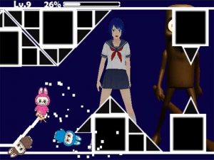 Space Geometry Dash Reflex Game