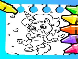 Magical Unicorn Coloring Pages Online Game