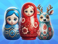 Sort by Matryoshka Shelves! Puzzle Game