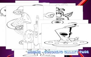 Space Creatures Coloring Game