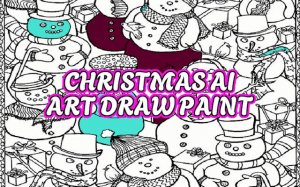 Christmas AI Art Draw Paint - Coloring Book Game Online
