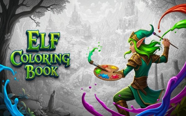Elf Coloring Book: Magical Art & Creativity Online Game