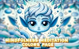 Mindfulness Meditation Colors Page Online Coloring Game - Relaxation Game