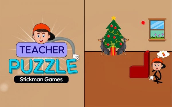Teacher Puzzle Stickman Games: Brain Teaser & Hand Stretching Adventure Online