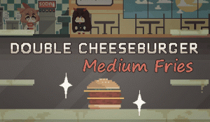 Double Cheeseburger Medium Fries Cooking Game